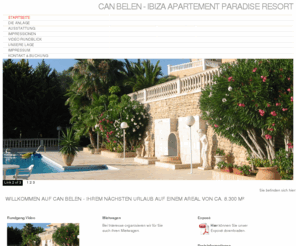 ibiza-paradise.com: Willkommen auf Can Belen - ihrem nächsten Urlaub auf einem Areal von ca. 8.300 m²
Can Belen Ibiza Appartement Paradise Resort