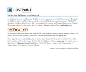 koordination.biz: Hostpoint AG - Günstiges Webhosting und weltweite Registrierung von Domains
Hostpoint AG, The Data Residence