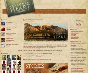 ransomedheart.net: RansomedHeart.NET
RansomedHeart.NET is a Social Networking site for John Eldredge and Ransomed Heart's friends around the world.