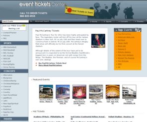 stadiumticketcenter.com: Event Tickets Center - Concert Tickets, Broadway Tickets, Sports Tickets
Event Tickets Center - Buy tickets for concerts, Broadway shows, Broadway theatre, and sports. Buy tickets to events nationwide at EventTicketsCenter.com