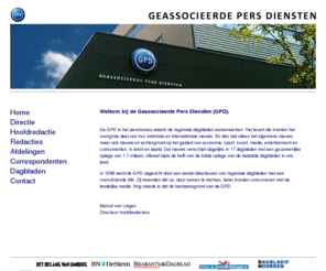 gpd.nl: GPD - Geassocieerde Pers Diensten
GPD - Geassocieerde Pers Diensten
