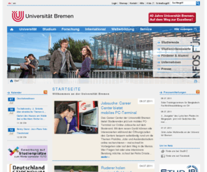 xn--universittbremen-3nb.info: Universität Bremen: Startseite
Willkommen auf den Webseiten der Universität Bremen. Die Startseite enthält aktuelle Meldungen und weist den Weg zu den Informationen zu Universität, …