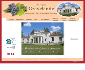 chambres-hotes-leognan.com: Gravelande - Chambres d'hotes et meubl de tourisme  Lognan
Gravelande - Chambres d'Htes  Lognan