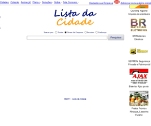 listadacidade.com: Lista da Cidade.com, Guia Comercial de Ourinhos e Região, Cotação de Precos, Promoções
Lista da Cidade - O Guia Comercial de Ourinhos e Região - Soluções de Publicidade - Webmarketing - Webdesign - Desenvolvimento de Soluções Web