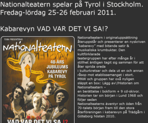 nationalteatern40.se: Nationalteatern40.se Start
