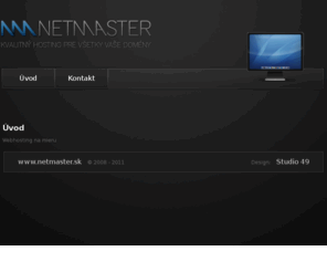 netmaster.sk: Netmaster, webhostingové služby pre každého
webdesign