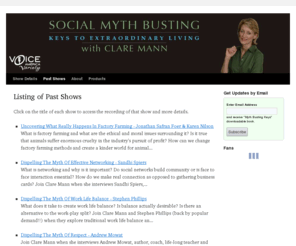 socialmythbuster.com: Social Myth Buster Internet Talk Radio Show
 Social Myth Busting Show - Key to Extraordinary Living 