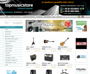 topmusicstore.it: Topmusicstore - Strumenti musicali
Negozio che opera nel campo della vendita di strumenti musicali a 360 gradi. Vendita di strumenti musicali, negozio di Milano