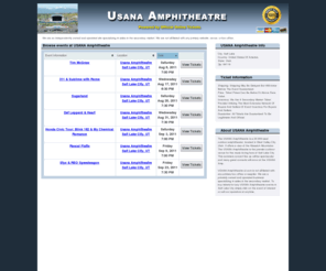 amphitheatre-ut.com: USANA Amphitheatre Salt Lake City - USANA Amphitheatre Tickets Available from Official-Online-Tickets.com
Official-Online-Tickets.com is your source for USANA Amphitheatre tickets as well as all Salt Lake City venue tickets. Get your USANA Amphitheatre tickets as soon as possible.