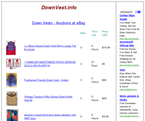 downvest.info: Down Vests
Shop for down vests online.