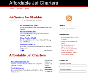 jetcharter-affordable.com: Jet Charters|Affordable Jet Charter
Affordable jet charter is possible with research and flexibility. Try empty leg jet charters for affordable travel.