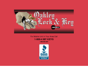 oakleylock.com: Oakley Lock & Key - Welcome
 Residential & business security specialists with fast mobile service, low prices & emergency service.