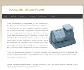 postagemeterreviews.com: Postage Meter Reviews
We review the best Postage Meters on the market today.