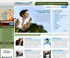 all-online-schools.com: All Online Schools | Find Online Degree Programs from Accredited College and Universities
Get an online education today. Compare accredited online education degree programs, certificates and courses from online colleges and online universities.