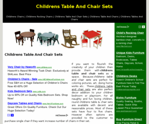 childrenstableandchairsets.org: Your Web Source for Childrens Table And Chair Sets
Visit our website for products, resources, and information regarding childrens table and chair sets.