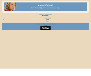 kaloricetveli.net: Kalori cetveli, kalori hesaplama, kalori tablosu, kalori listesi
