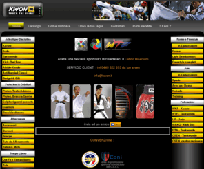 kwon.it: Kwon Italia - Abbigliamento Articoli e Attrezzature per Arti Marziali
Kwon - Abbigliamento accessori e attrezzature per Karate Judo Taekwondo e arti marziali
