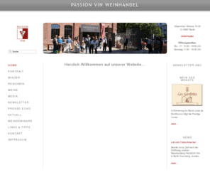 passion-vin.com: Passion Vin Weinhandel - Herzlich Willkommen auf unserer Website...
