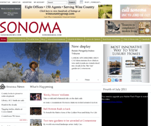 sonomanews.com: Sonoma News, Real Estate, Food, Wine, Shopping, Events, Entertainment, Finance
The Sonoma News and Sonoma Magazine website offers daily coverage of news and events as well as informative pieces on Sonoma wine, food, real estate, finance, shopping, sports and travel. 