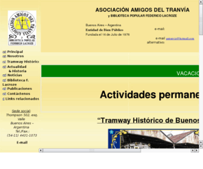 tranvia.org.ar: Asociacin Amigos del Tranva (Argentina)
