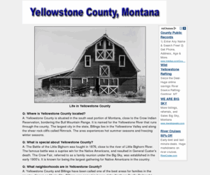 yellowstone-county.com: Yellowstone County Montana | Billings, Magic City, Laurel, Pompeys Pillar
Yellowstone County, Montana is named for the Yellowstone River, and it is Montanas largest city. Billings lies in the Yellowstone Valley along the shear rock cliffs called Rimrock.