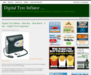 digitaltyreinflator.org: Digital Tyre Inflator,Buy the Best Digital Tyre Inflator 
RING,Michelin
Digital Tyre Inflator,Find the Best Digital Tyre Inflator for sale from leading brand,RING,MICHELIN ...Discount special offers and deals.  5 Star Award Winning ? Low Prices on Digital Tyre Inflator.  Free & FAST  Shipping ,Buy Online. Great for use for your car,bike,football,basket-ball,etc..Compact Lightweight Digital Air Compressor. Very handy and fast, it will inflate a tyre in 3 minutes.