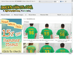 ducksshirts.com: Mighty Ducks Movie Jersey T-Shirts at DucksShirts.com
Mighty Ducks Movie Jerseys - Averman, Banks, Bombay, Conway, Gaffney, Goldberg, Portman & Reed jerseys