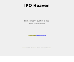 ipoheaven.com: IPO Heaven
IPO Heaven