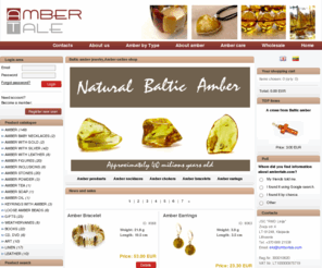ambertale.com: Baltic amber jewelry,Amber online shop
In our online shop you can choose great variety of amber necklaces,amber pendants,amber earings, linen, literature, hand made glass articles and more.