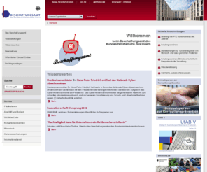 beschaffungsamt-online.info: Beschaffungsamt - Startseite
Homepage des deutschsprachigen Auftritts