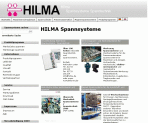 hilma.de:  Spannsysteme Spanntechnik Hilma
 Spannsysteme Spanntechnik spanende spanlose Fertigung Maschinenschraubstock Werkzeugwechsel Systeme