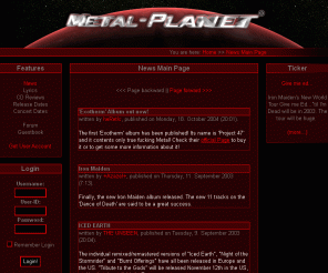 metal-planet.com: Metal-Planet.com >> News Main Page
Metal-Planet - News Main Page
