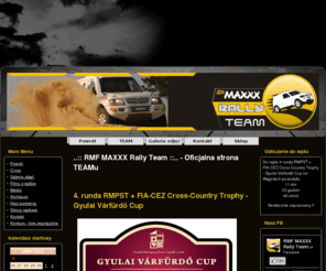 rajdy4x4.eu: ..:: RMF MAXXX Rally Team ::.. - Oficjalna strona TEAMu
RMF MAXXX RALLY TEAM - Oficjalna strona TEAMu