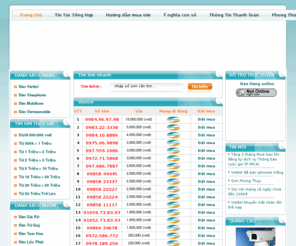 simviettel.info: Sim Viettel, Sim Số Đẹp Viettel 10 số 097, 098 giá rẻ
Đại lý chuyên sim số đẹp viettel, hàng vạn sim viettel 10 số trả trước giá rẻ. Đăng ký chính chủ theo yêu cầu. Giao sim miễn phí trên TQ