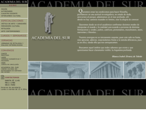 academiadelsur.com: Academia del Sur - "Literatura, Historia, Cine, Arte, Filosofía"
