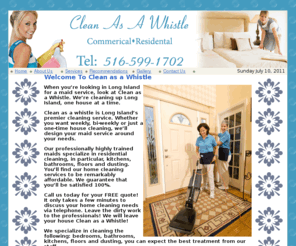 cleanasawhistleli.com: Home Cleaning Services by Clean As A Whistle | Serving Nassau County | Long Island | New York
Home cleaning service and office cleaning service on Long Island, Nassau County, New York. Maid cleaning service on LI, NY.