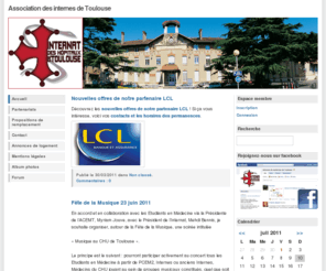 internatdetoulouse.com: Association des internes de Toulouse
Association des internes de Toulouse - 