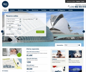 sh-hoteles.com: Hoteles Alicante y Valencia | SH Hoteles
Web oficial de SH Hoteles. Hoteles en Alicante y Valencia, hoteles en la comunidad valenciana de 5, 4 y 3 estrellas. Cerca de la playa y con la calidad de la cadena SH Hoteles.