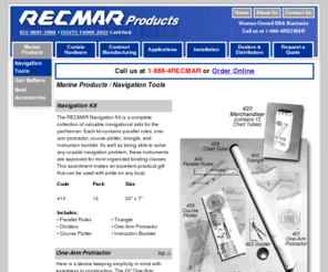 charttubes.com: Navigational Tools and Chart Tubes - RECMAR Products
The RECMAR Products offers valuable navigational aids for the yachtsman.