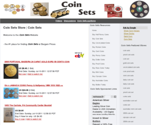 buycoinsets.info: Coin Sets Store | Coin Sets
Coin Sets online store. Buy Coin Sets online at the Internets Premier Coin Sets Store