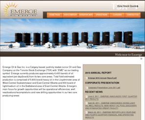 emergeoilandgas.com: Welcome to Emerge
Emerge Oil & Gas Inc. Calgary Alberta