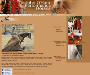 johnoharaperformancehorses.com: John O'Hara Performance Horses
John O'Hara Performance Horses-specializing in Reining Horse Training