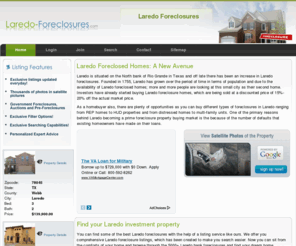 laredo-foreclosures.com: Laredo Foreclosures TX Foreclosures in Laredo
Laredo foreclosures can save you a lot of money up front. Get access to our list of foreclosures in Laredo,   Texas and save money on your next home purchase.