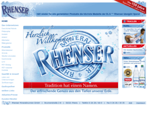 rhensermineralbrunnen.com: Rhenser Mineralbrunnen GmbH
Tradition hat einen Namen - Rhenser Mineralbrunnen