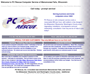 pcrescue.net: PC Rescue Computer Service, Menomonee Falls Wisconsin
null