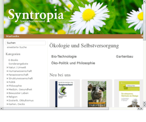 oeko-ok.com: Syntropia Spezialbuchversand
Ausgesuchte Nahrung fr den Geist