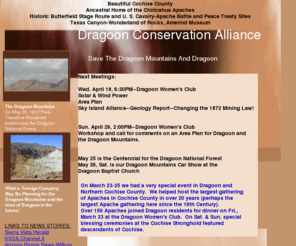 savedragoonmountains.com: Dragoon Conservation Alliance
