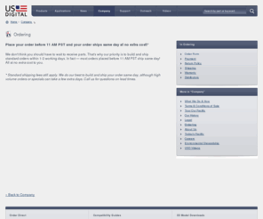 usdigitalsales.com: US Digital | Company » Ordering
