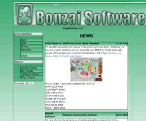 bonzaisoftware.com: Bonzai Software
Bonzai Software Homepage