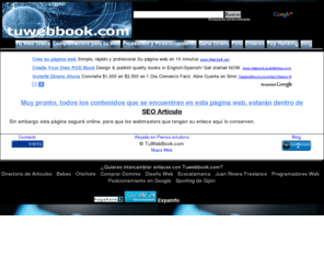 comocrearmiweb.com: Tuwebbook.com - Aprende a crear y diseñar tu página web gratis, SEO posicionarla en los buscadores y ganar dinero con ella
Tutoriales para diseñar una web completamente gratis y desde cero paso a paso, posicionarla en los buscadores y ganar dinero con ella